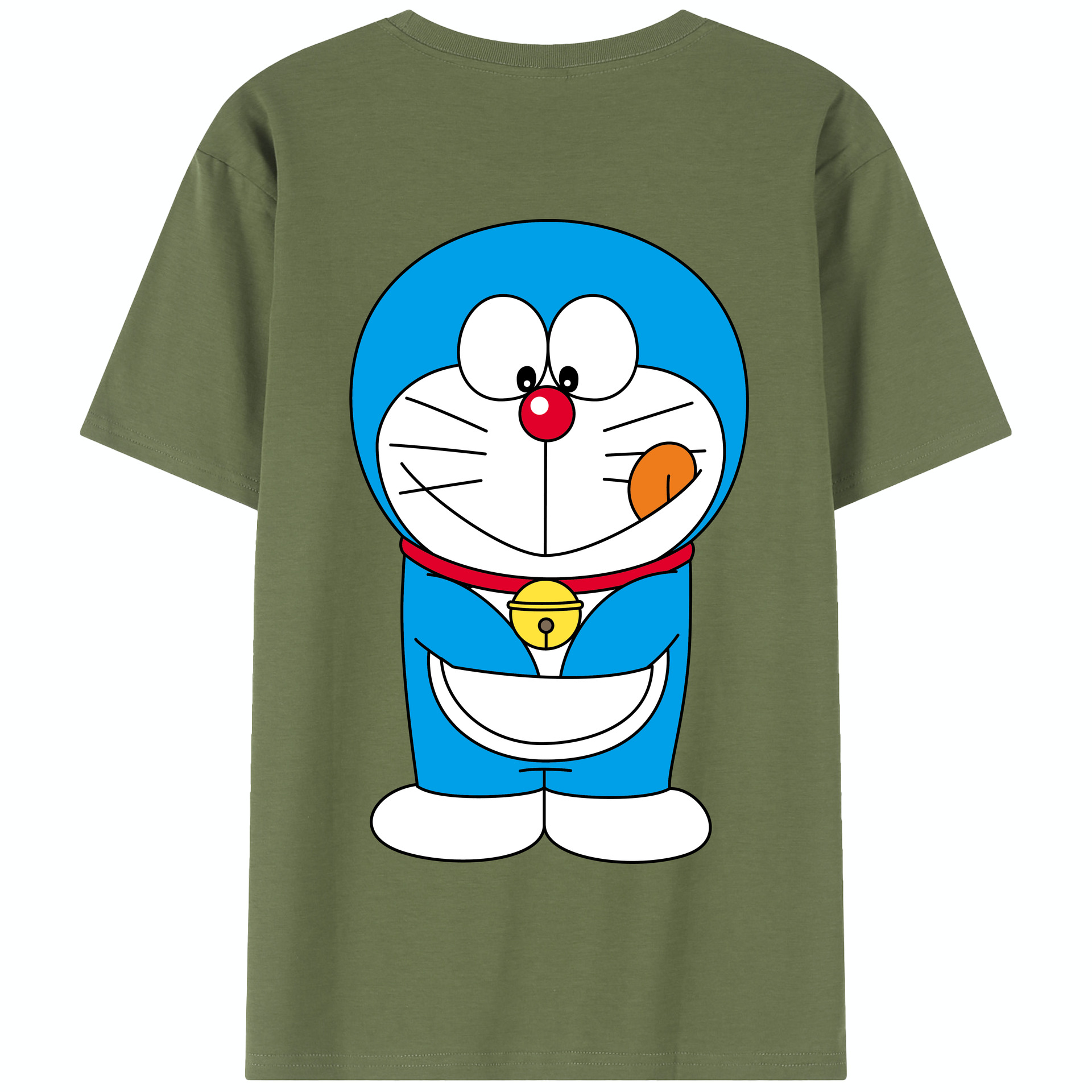 （画像用） ドラえもん Doraemon 綿100％半袖Tシャツ（背面プリント）